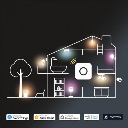 3er-Pack Philips Hue White & Color Ambiance 1er Xamento Einbauspot in weiß IP44 - geeignet für Badezimmer