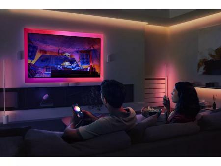 Philips  Hue  Flux Lightstrip 3 m, flexible Innenbeleuchtung, Chromasync-Farbmischung, RGBW, Streifen zuschneidbar, App- und Sprachsteuerung