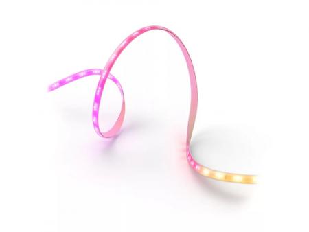 Philips  Hue  Flux Lightstrip 3 m, flexible Innenbeleuchtung, Chromasync-Farbmischung, RGBW, Streifen zuschneidbar, App- und Sprachsteuerung