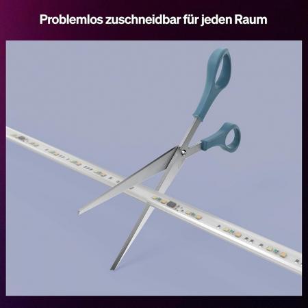 Philips Hue Essential 5-Meter-LED-Lightstrip, RGB, flexible Innenbeleuchtung, App- und Sprachsteuerung, kompatibel mit Alexa, Google Assistant und Apple Home