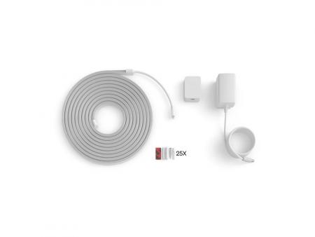 Philips Hue Essential Flex Lightstrip 5 m, RGB, flexible Innenbeleuchtung, App- und Sprachsteuerung, kompatibel mit Alexa, Google Assistant und Apple Home