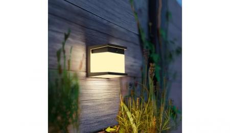 Philips Diara Solar LED Garten-Wandleuchte 3,8W 400lm 2700K mit Bewegungssensor