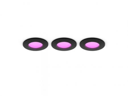 Philips Hue Slim Einbauleuchte 90 mm 3er-Pack RGBW Smart Home