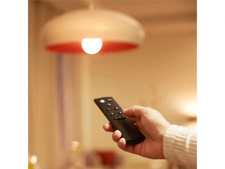 Philips WiZ Smart Home Fernbedienung – 9 Tasten, dimmbar, 4 Lichtszenen, Nachtlicht, Schwarz