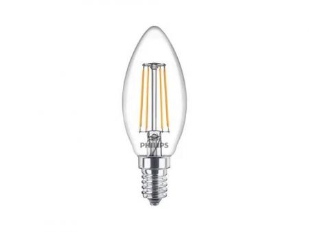 3er Set Philips LED Kerzenlampe B35 E14 4W 470lm 2700K Klar – wie 40 Watt