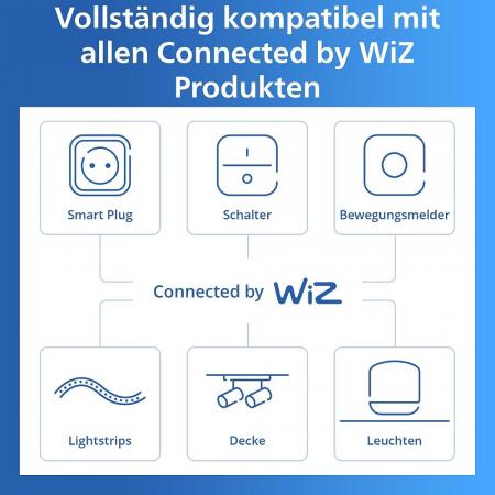 Philips WiZ Smart Dial Switch – Kabelloser Drehschalter mit Dimmfunktion, USB-aufladbar, Weiß
