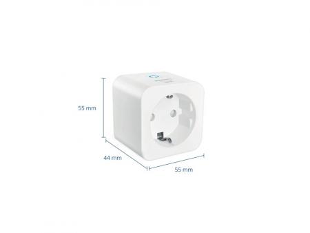Philips WiZ Smart Plug PowerMeter – Smarte WLAN-Steckdose Typ F 2300W 10A, Matter, Energiemessung