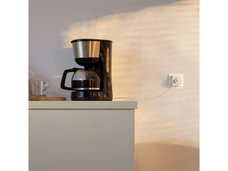 Philips WiZ Smart Plug PowerMeter – Smarte WLAN-Steckdose Typ F 2300W 10A, Matter, Energiemessung