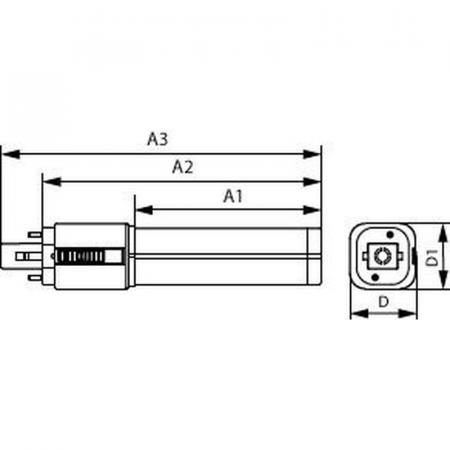 PHILIPS CorePro LED PLC 360D 5,5W wie 13W 715lm 3CCT 3000K/4000K/6500K G24q-1 4-Pin EVG/230V