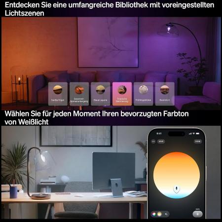 3er Set Philips Hue B39 Kerze – Smarte E14 LED-Lampe White & Color Ambiance