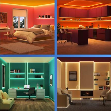 Philips WiZ Smart RGB LED-Lichtstreifen 10 m 12W dimmbar, 2200–6500K, RGB, WiFi, Matter, Type C