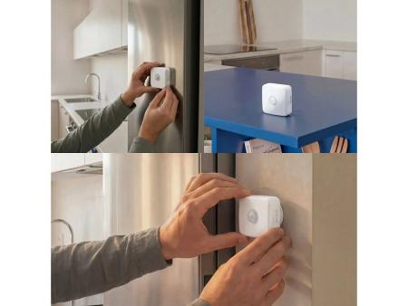 Philips Smart Connected by WiZ Bewegungsmelder – 120°, 3 m, batteriebetrieben, kabellos, Weiß
