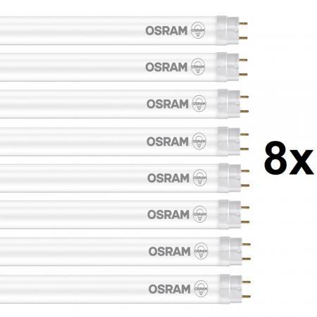 8er Set 150cm OSRAM G13 T8 LED Röhre EM ENERGY EFFICIENCY CLASS A 17,6W wie 58W KVG/VVG 4000K Glas