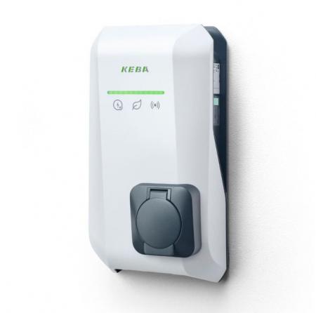 KEBA KeContact P40 Pro 22 kW, 3-phasig, Typ-2-Steckdose, Weiß, WLAN, LAN, Bluetooth, RFID, MID, Hersteller-Art.-Nr. 140.228