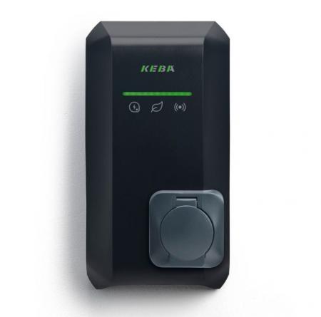 KEBA KeContact P40 Pro Socket 22 kW, 3-phasig, Typ-2-Steckdose, Schwarz, LTE, WLAN, LAN, RFID, MessEV, Hersteller-Art.-Nr. 140.235
