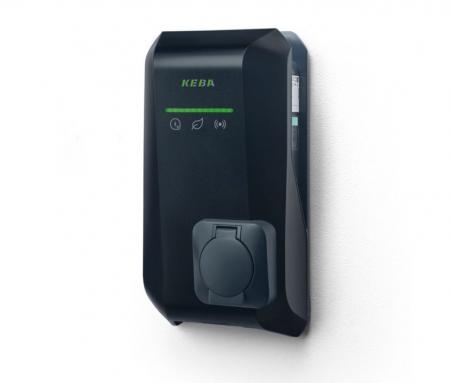 KEBA KeContact P40 Pro 22 kW, 3-phasig, Typ-2-Steckdose, Schwarz, WLAN, LAN, Bluetooth, RFID, MessEV, Hersteller-Art.-Nr. 140.233