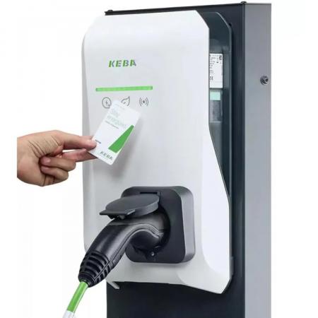 KEBA KeContact P40 Pro 22 kW, 3-phasig, Typ-2-Steckdose, Weiß, WLAN, LAN, LTE, Bluetooth, RFID, MID, Hersteller-Art.-Nr. 140.230