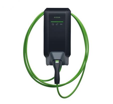 KEBA KeContact P40 Smart MessEV 11 kW, 3-phasig, Typ 2 Ladekabel 6 m, Schwarz, Hersteller-Art.-Nr. 144018