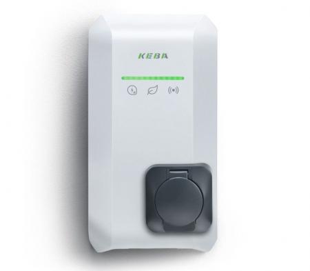 KEBA KeContact P40 Smart MID 11 kW, 3-phasig, Typ 2 Steckdose, Weiß, Hersteller-Art.-Nr. 144023