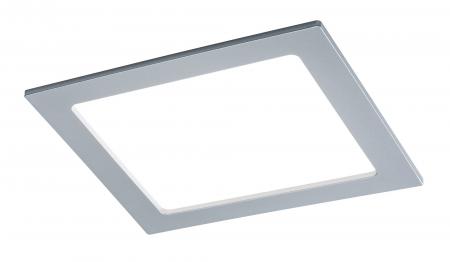 Aktion: Nur noch angezeigter Bestand verfügbar - Paulmann 92078 Quality Einbauleuchte Set Panel eckig LED 1x18W 4000K 230V 220x220mm Chrom Kunststoff