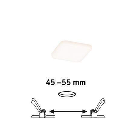 Paulmann 92393 EB Panel Veluna VariFit IP44 4,5W 3000K 75x75mm Kunststoff