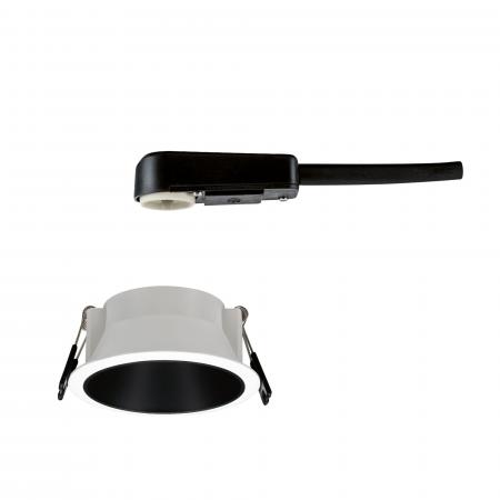 Paulmann 93394 EBL Cole rund starr max 1x10W GU10 230V weiß/schwarz matt Alu/Kunststoff