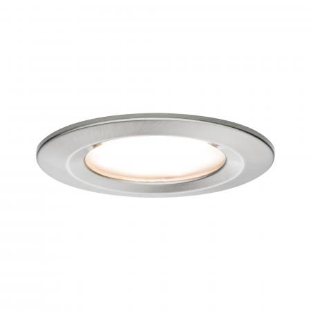 Paulmann 93457 Einbauleuchte Set Nova Coin rund starr LED 6.5W 2700K Eisen