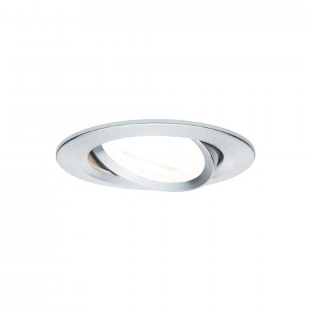 Paulmann 93469 Einbauleuchte Set Nova rd schw LED 3stepdim 3x6.5W GU10 Alu gedreht/Alu