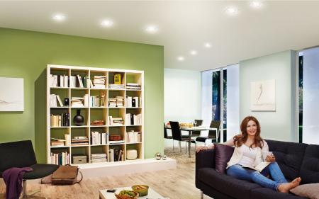 Paulmann 93473 Einbauleuchte Set Nova eckig schw LED 3-stepdim 6.5W GU10 Alu