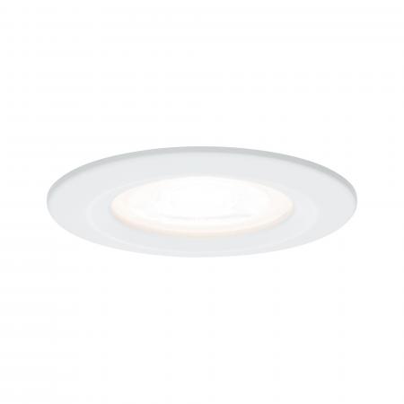 Paulmann 93477 Einbauleuchte Set Nova rd starr LED IP44 3-stepdim 6.5W GU10 Weiß/Alu