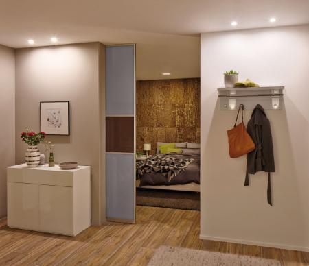 Paulmann 93484 Einbauleuchte Set Nova Coin 3-stepdim rd schw LED 6.5W 2700K Weiß/Alu