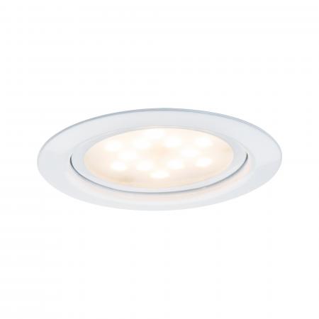 Paulmann 93554 Möbel Einbauleuchte Set LED 3x4.5W /350mA 65mm Weiß/Metall