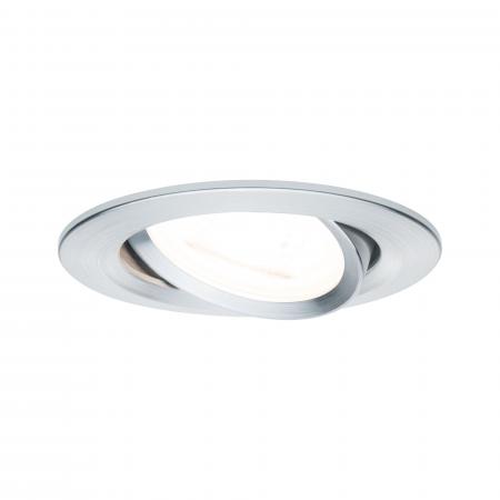 Paulmann 93640 Einbauleuchte Nova rund schwenkb max. 35W GU10 Alu gedreht