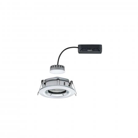 Paulmann 93683 Einbauleuchte Set Nova Plus Coin dim IP65 rd schw LED 6.8W 633lm 2700K Chrom/Alu