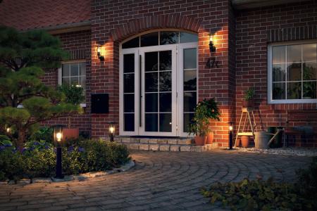 Paulmann 94398 Outdoor 230V Wandleuchte Classic IP44 E27 Metall/Glas Dark Grey