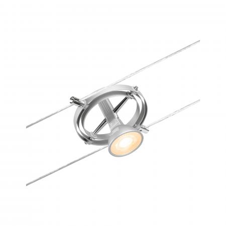 Paulmann 94437 Seilsystemleuchte Spot Cardan GU5,3 Chrom matt 12V DC 60VA Kunststoff/Metall