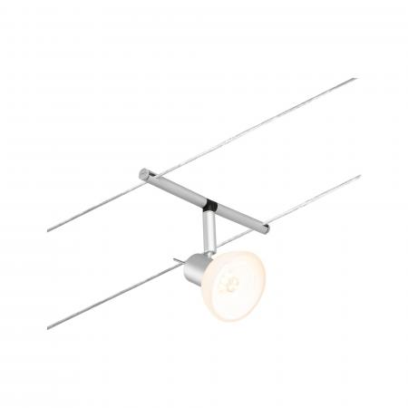 Paulmann 94449 Wire Spot Sheela max1x10W GU5,3 Chrom matt/Chrom 12V DC 60VA Kunststoff/Metall