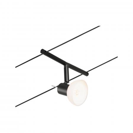 Paulmann 94451 Wire Spot Sheela max1x10W GU5,3 Schwarz matt/Chrom 12V DC 60VA Kunststoff/Metall