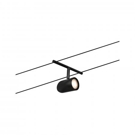 Paulmann 94469 Seilsystem Set Cup 5-strahlig Schwarz matt Chrom GU5,3 12V DC