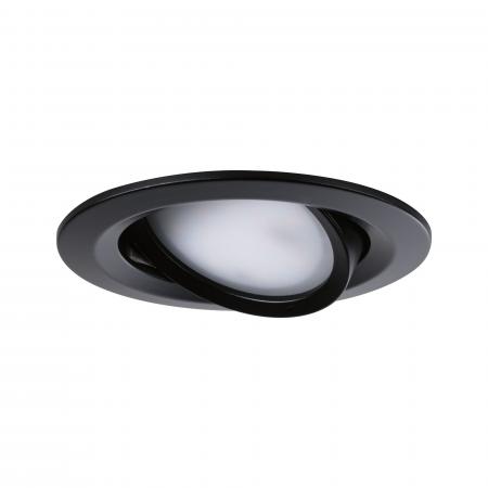 Paulmann 94471 EBL Nova Coin rund schwenkbar LED 3x6,5W 2700K 230V Schwarz matt/Alu