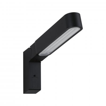 Paulmann 94549 House LED Außenwandleuchte Ito Bewegungsmelder IP44 warmweiß 6W Anthrazit Metall/Kunststoff