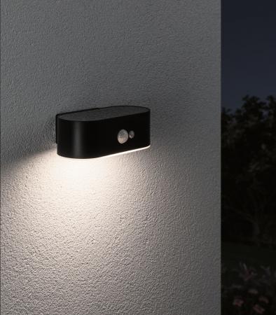 Paulmann 94571 Solar Außenwandleuchte Adya IP44 Bewegungsmelder