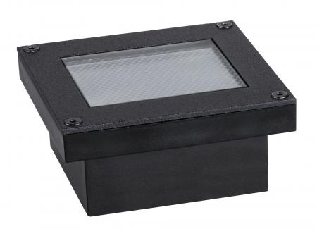 Paulmann 94578 Solar LED Bodeneinbauleuchte Domenic staubdicht 1m unter Wasser geschützt warmweiß Schwarz