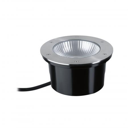 Paulmann 94655 LED Bodeneinbauleuchte Durea staubdicht 1m unter Wasser geschützt rund 213mm warmweiß 12,5W Edelstahl Metall
