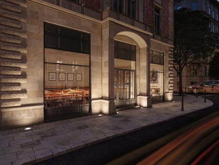 Paulmann 94655 LED Bodeneinbauleuchte Durea staubdicht 1m unter Wasser geschützt rund 213mm warmweiß 12,5W Edelstahl Metall