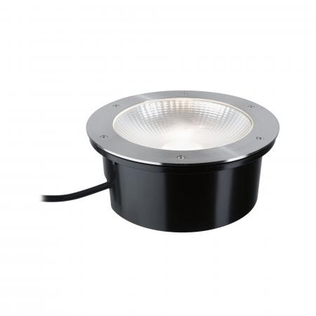 Paulmann 94656 LED Bodeneinbauleuchte Durea staubdicht 1m unter Wasser geschützt rund 273mm warmweiß 15W Edelstahl Metall