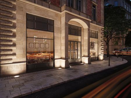 Paulmann 94656 LED Bodeneinbauleuchte Durea staubdicht 1m unter Wasser geschützt rund 273mm warmweiß 15W Edelstahl Metall