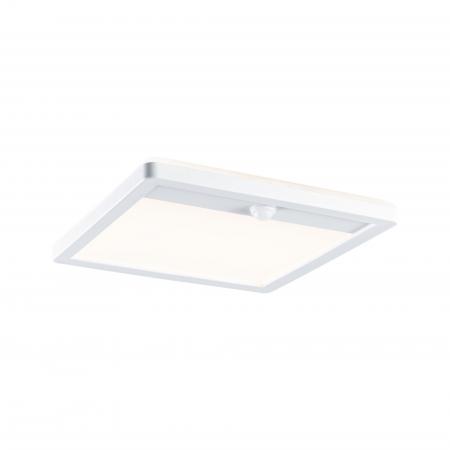 Paulmann 94663 LED Außenpanel Lamina Backlight Bewegungsmelder seewasserresistent Spritzwasser geschützt eckig 250x47mm warmweiß 14,5W Weiß Kunststoff