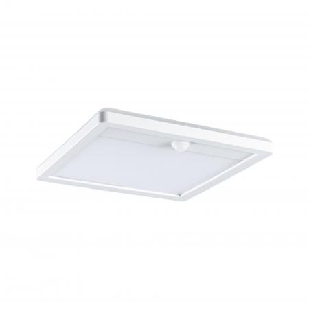 Paulmann 94663 LED Außenpanel Lamina Backlight Bewegungsmelder seewasserresistent Spritzwasser geschützt eckig 250x47mm warmweiß 14,5W Weiß Kunststoff