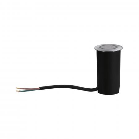 Paulmann 94727 LED Bodeneinbauleuchte Goldlicht insektenfreundlich staubdicht 1m unter Wasser geschützt rund 50mm extra warmweiß 2,2W Alu Kunststoff/Metall